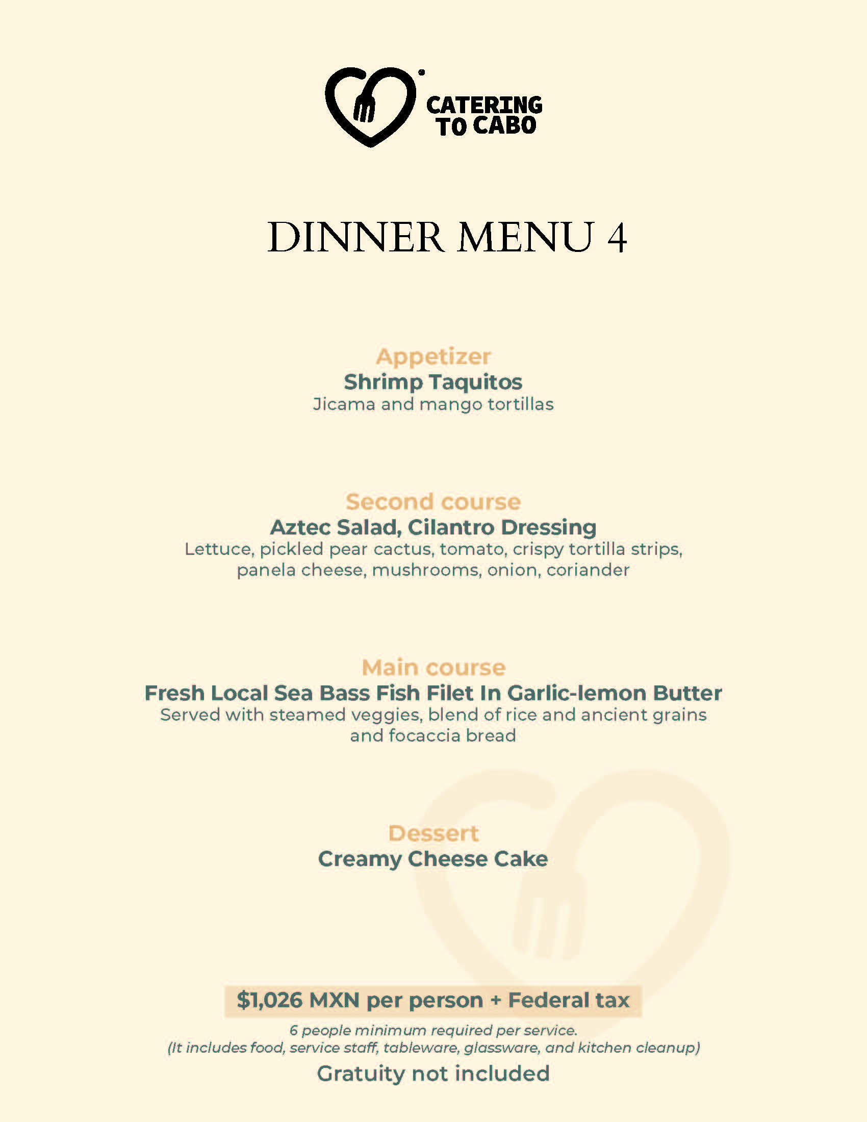 Catering to Cabo - Dinner 2025 página 4